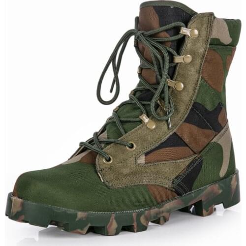 Mens Outdoor Desert Protective Army Boots Shoes Men Indestructible Military Shoes Boots Anti Slip