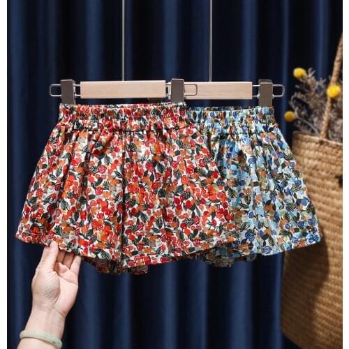 New Children Clothing Summer Kids Toddler Cotton Shorts Fashion Floral Print Girls' Shorts Baby Girl Beach Shorts Hot Pants