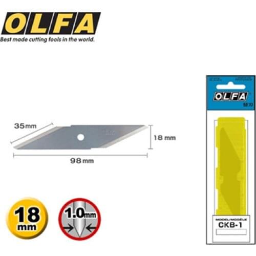 2pcs Olfa CKB-1 Craft Knife Utility Knife Camping Knife Carving Art Spare Blades Replacement for CK-1 Cutter