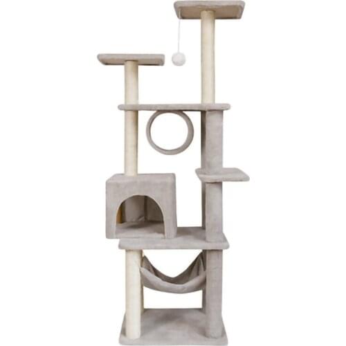 Cat jumping platform sisal cat climbing frame cat litter cat tree cat shelf with nest integrated large multi-layer cat climbing