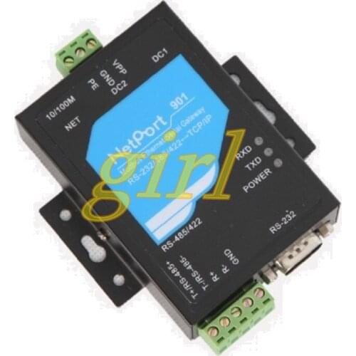 Industrial MODBUS gateway TCPIP to RS232 and 485 serial server 100M authentic NP901