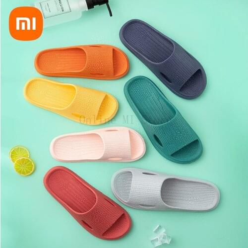 2021 Xiaomi Summer Home Slippers Soft bottom couple men and women Non-slip Home bathroom sandals for Home Couple