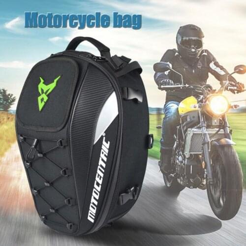 Motorcycle Motorbike Rear Seat Tail Bag Storage Bag Luggage Expandable Pouch NEW