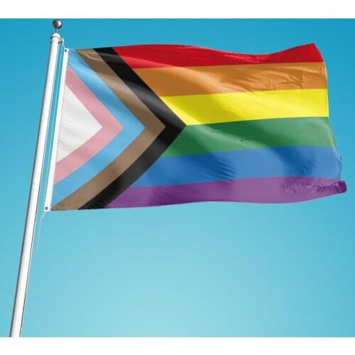 Garden Decoration Outdoor Rainbow Pride Flag Vivid Bright Colour Fade Resistant Victory For Love For Indoor Outdoor Tn88