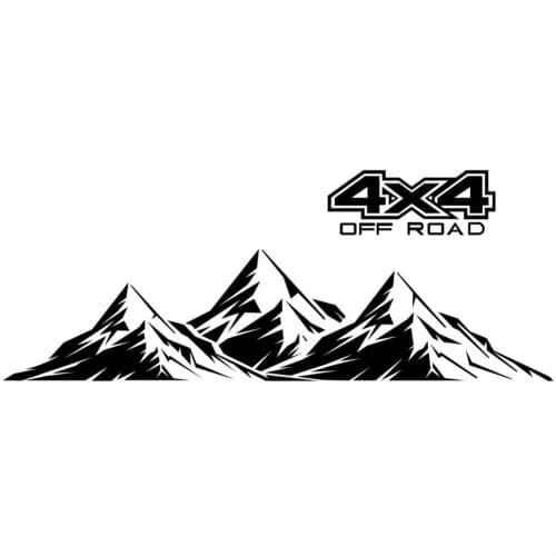 Vinyl Car Sticker 4X4 OFF ROAD Decals Graphics for Pickup Truck Auto Accessories Auto Styling Trim Cover Sticker Parts