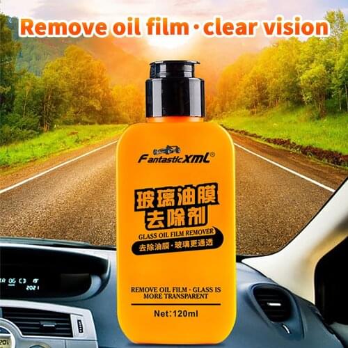120ml Car Windshield Cleaner Auto Window Windscreen Window Cleaning Agent Tool Automobile Glass Oil Film Remover Car Accessories