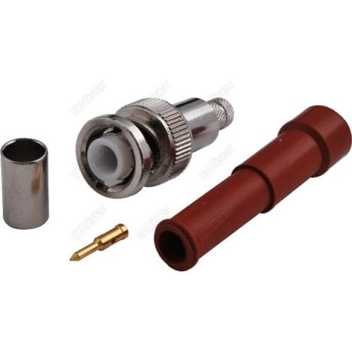 30 Pieces BNC Male Plug High Voltage Power RF Connector MHV SHV 3000V RG59 RG62 LMR240 Coaxial Cable