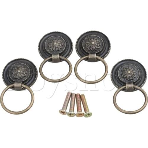 4x Antique Wooden Foot Zinc Alloy Hardware Tiger Foot Bronze Corners 60x45mm