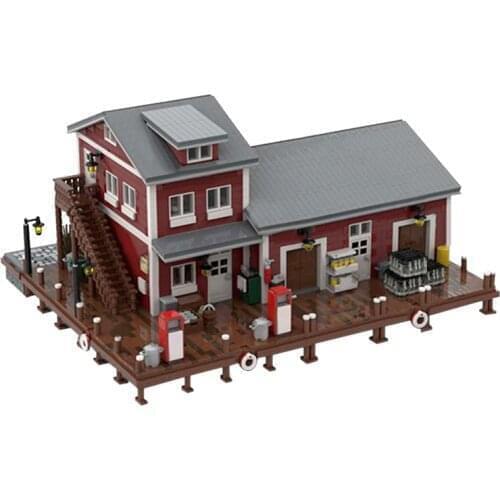 5626 PCS MOC-54693 Toys City Street Scene Pier House Construction Building Blocks Modular Architecture Block Model