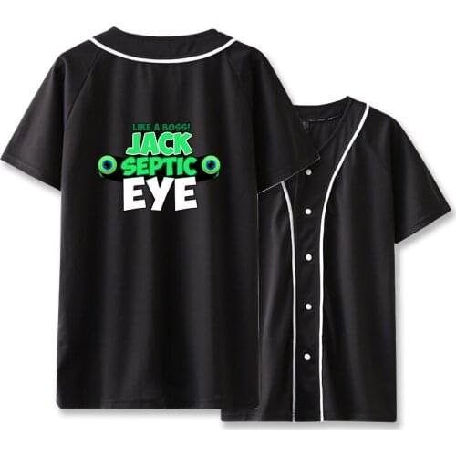 Jacksepticeye Baseball T shirts Unisex Summer Short Sleeve T-shirt Hot Sale Fashion Streetwear Clothes