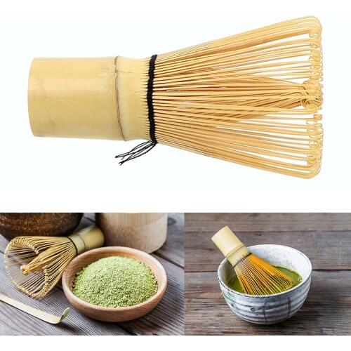 Tea Brush 100 Matcha Green Tea Powder Whisk Japanese Ceremony Bamboo Chasen Kitchen Accessories Teaware