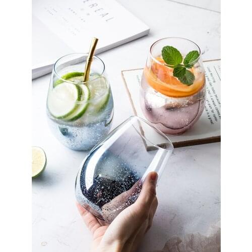 Crystal Glass Mugs Whiskey Glass Cups And Mugs Starry Glass Creative Egg Shape Shot Glass Wine Beer Glass Bar Pub Saloon