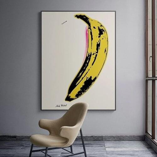 Andy Warhol "banana" Pop Art Canvas Painting Posters and Prints Quadros Wall Art Picture for Living Room Home Decoration Cuadros