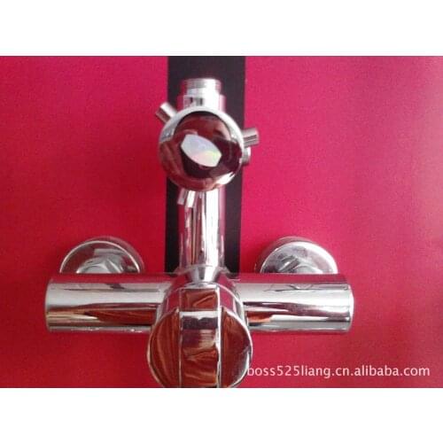 Tiger ran hot and cold shower faucet suit all copper surface mounted shower mixing valve faucet shower column screen