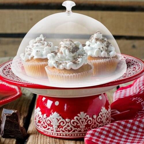 Cake Cover Acrylic Meal Bread Cover Round Dessert Dust Cover Cake Tray Lids