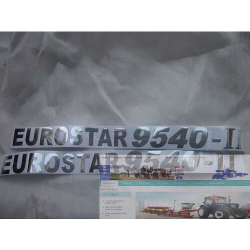 Sticker for bonnet of EUROSTAR 9540-II for Foton Lovol tractor, part number: TD9540.511A