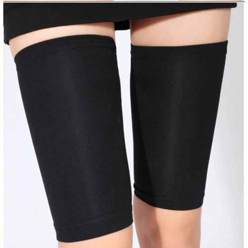 1 Pair Legwarmer Thin Thighs Fat Burning Pants Pressure Protection Leg Socks Non-slip Socks Elastic Anti-friction Thigh Sleeves