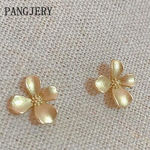 Женские золотые серьги PANGJERY China At AliExpress