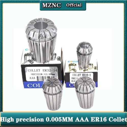 AAA UP class 1-10mm ER16 0.005mm er spring collets chuck Engraving machine spindle clamp cnc tool holder clamping lathe collet