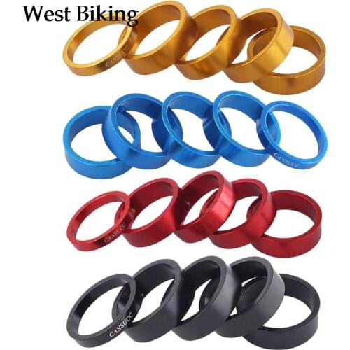 Bike Headset Spacers, Aluminum Alloy Stem Washer Kit, fit 1-1/8 inch Fork, 5mm 10mm for one Bicycle