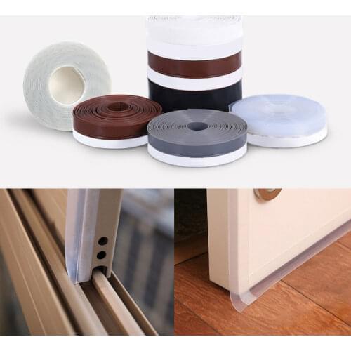 Self-adhesive Silicone Door Window Sealing Strip Reduction Sound Weatherstrip Window Sealing Blocker Strip Proof Sealer