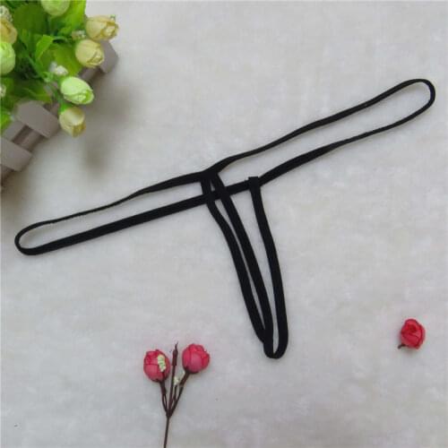 Sexy lingerie ropa mujer underwear women lenceria panties tanga thong micro Solid color String Unisex simple Mini Show buttocks