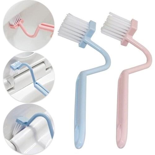 Toilet Cleaning Brush Bathroom Portable Toilet Corner Brush Bending Handle Curved Toilet Brushes Household Cleaning Accessories