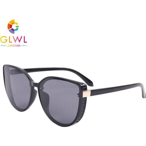 2021 Womens Glasses Brand Sunglasses Polarized Vintage Ladies Driving Sunglases For Girls Retro Cats Eye Eyewear Black Mirror