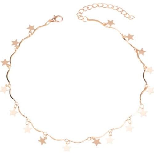 2019 new fashion star ladies necklace temperament tide female multi-layer necklace personalized simple clavicle chain necklace