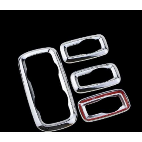 Foal Burning ABS Chrome Window Lifter Switch Decoration Panel Cover Trim Sticker for Ford Ecosport New Fiesta MK7 Accessories