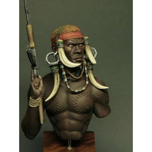 1/10 ancient warrior bust man Resin figure Model kits Miniature gk Unassembly Unpainted