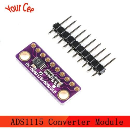 16 Bit I2C ADS1115 Module Ultra-Compact ADC Converter Module Development Board 4 Channel 16-Precision Conversion Amplifier RPi