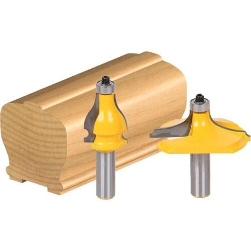 2PCS/SET Bit Handrail Router Bit Set - 1/2" Shank