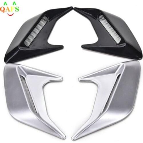 2pcs/lot Car Auto Side Vent Air Flow Fender Intake Sticker Car Simulation Side Vents Decorative