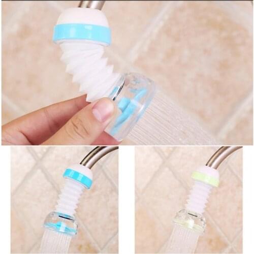 360 Adjustable Flexible Kitchen Faucet Tap Extender Splash-Proof Water Filter Outlet Head Water Saving Sprayer Filter Diffuser