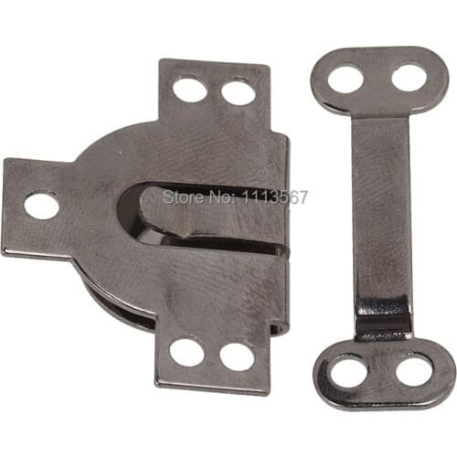 50Set Craft Black Gun Metal Hook & Eyes Clasp Waist Extender Button Sewing On Garment NK68