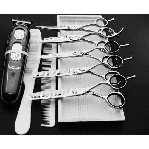 6.0inch New Professional Hair Scissors High Quality Barber Scissors Hairdressing Tool Hair Cutting Shears Sets Salon Haircut Kit