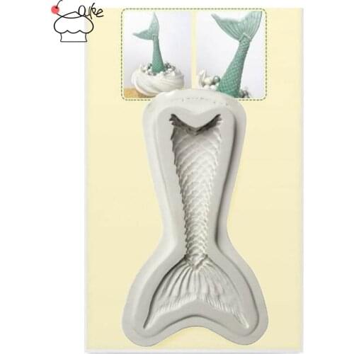 Aouke Seashells Silicone Decorating Molds Cake Silicone Mold Sugarpaste Candy Chocolate Gumpaste Clay Mould J082