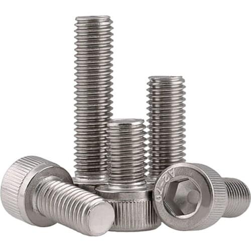 Hex Socket Head Cap Screw A2 Stainless Cup Head Allen Bolts M4 M5