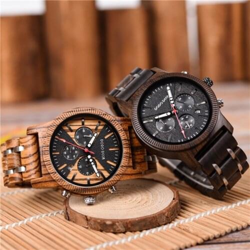 DODO DEER MenS Watch Wood Watch Men Reloj Hombre Madera Orologio Uomo Relogio Masculino Casual Male Clock Wristwatch Logo OEM