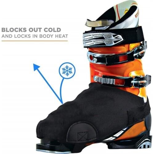 WolFAce 2 Pairs Ski Shoe Cover Waterproof Warm Shoe Cover Black Snow Boot Cover Protection Ski Boot Antifreeze Cover 2020 New