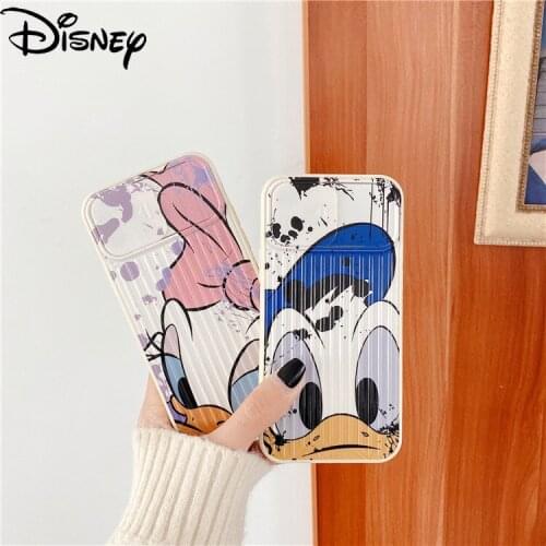 Disney Donald Duck for IPhone 7/8P/X/XR/XS/XSMAX/11/12Pro Personality Cartoon Sliding Lens Phone Case
