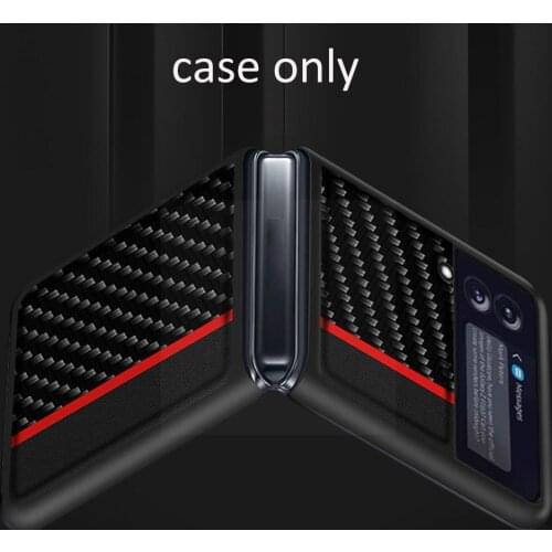 For Samsung Galaxy Z Flip 3 Case Carbon fiber leather Full Cover Cover Z For Sasmung Capa Fold3 Protector Galaxy V3H9
