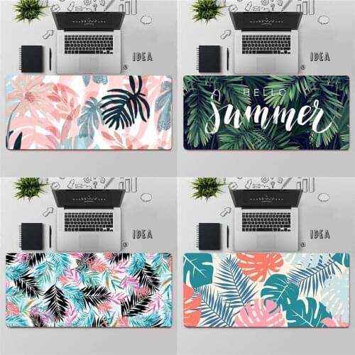 Summer Palm leaves Gaming Mouse Pad Large MousePad Gamer Mouse Mat Computer Office XXL Mouse Carpet Keyboard pad Desk Mat