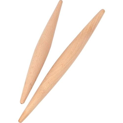 Pasta Dumpling Skin Maker Pastry Tool Double Tip Cooking Tool Fondant Cake Dough Roller 23 cm /28 cm Rolling Pin Wood Non-Stick