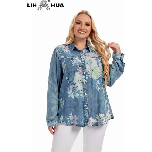 Блузки с принтом LIH HUA China At AliExpress