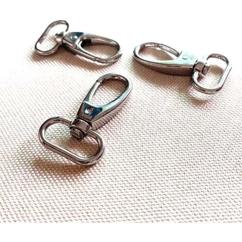 1 Inch (25mm) Metal Snap Hook Lobster Clasp Collar Carabiner Belt Buckles DIY KeyChain Bag Part Accessories