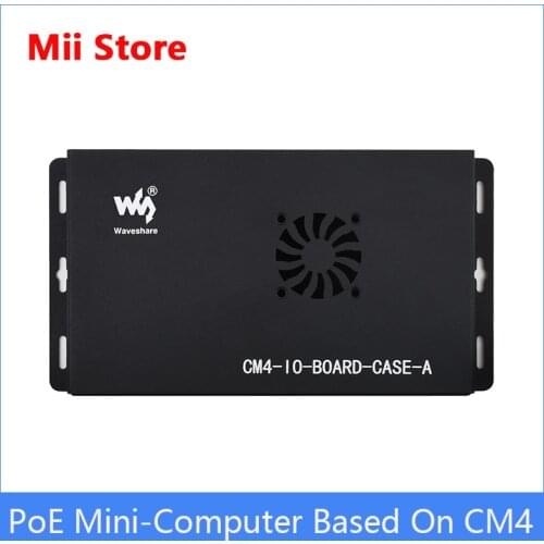 PoE Mini-Computer Based On CM4,Integrated 802.3af PoE circuit, dedicated to Compute Module 4 core board,CM4 PoE IO Board Inside
