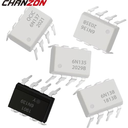 20pcs 6N135 6N136 6N137 6N138 6N139 DIP-8 Optocoupler Dip8 New and Original In Stock