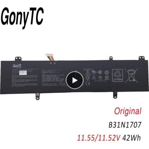 GONYTC B31N1707 Original Laptop Battery For ASUS X411UA F411UF P1410UF S4100V S4200U X411UN X411UQ 3ICP5/57/81 11.55V/11.52V